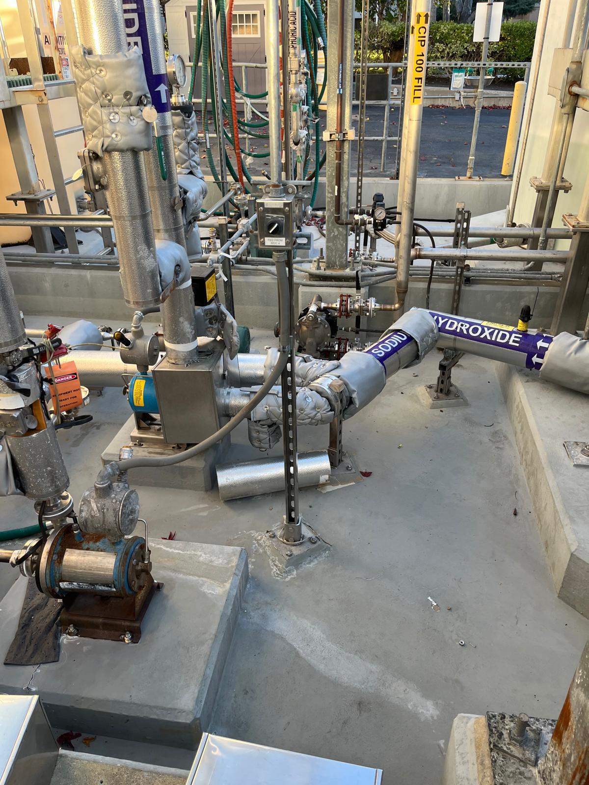 Outdoor process equipment and pumps